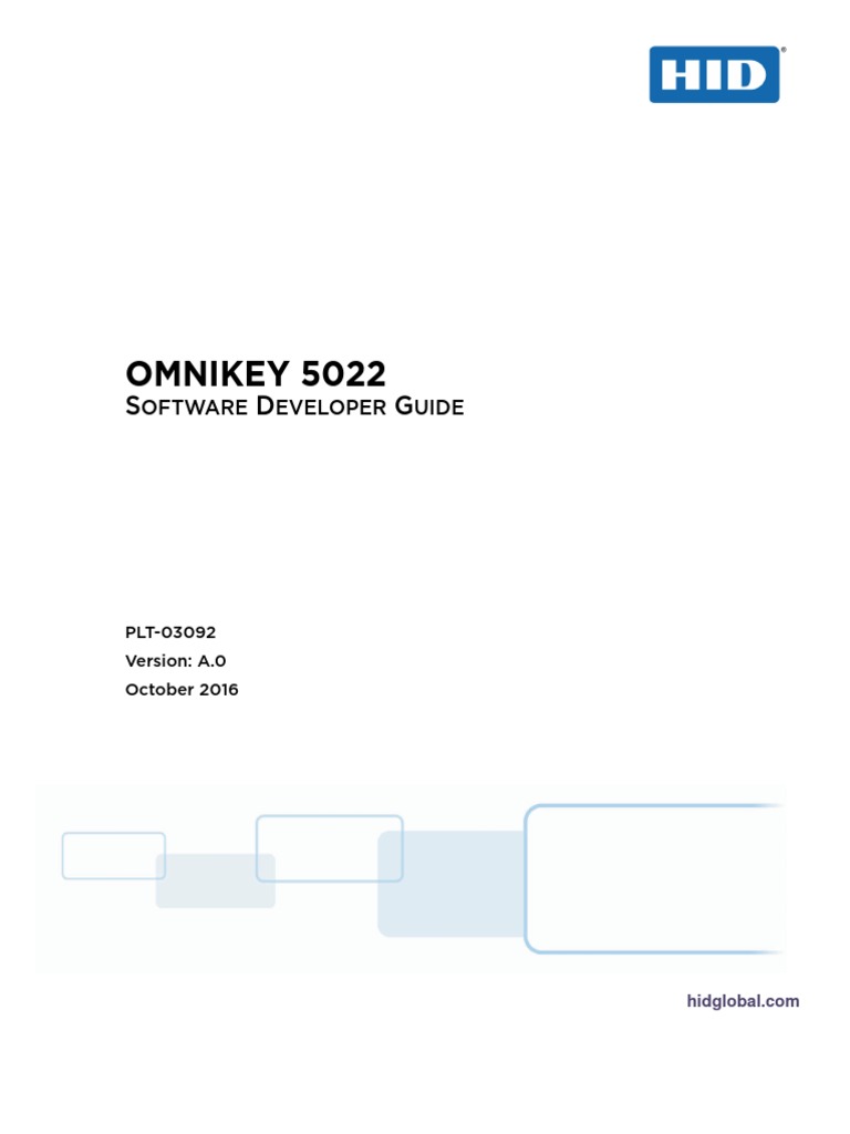 Omnikey 5022 Software Developer Guide | PDF | Usb | Smart Card