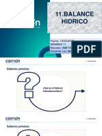 Semana 11. Balance Hidrico