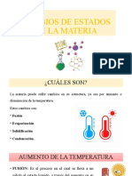 Cambios de Estados de La Materia