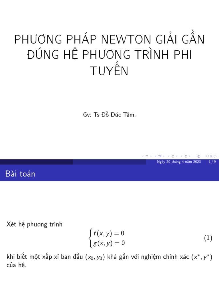 Newton Method For Eqns PDF