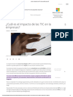 ¿Cuál Es El Impacto de Las TIC en Las Pequeñas Empresas