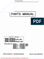 Kobelco Hydraulic Excavators Sk250lc NLC 6e Parts Manual