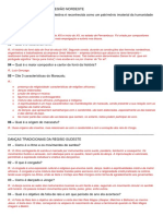 Atividades Danças Tradicionais Das Regiões Nordeste e Sudeste