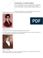 Presidentes de Guatemala y Su Aporte Economico