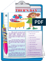 Mothers Day Fun Activities Games Reading Comprehension Exercis 24077