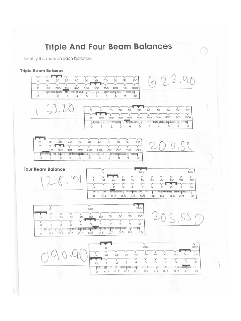 Triple and Four Beam Balances-1 | PDF