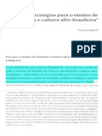 ALBERTI, Verena. Algumas estratégias para o ensino de História e cultura afro-brasileira