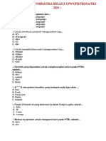 Soal PTS Informatika Kelas X 2023