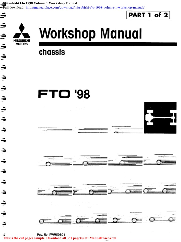 Mitsubishi Fto 1998 Volume 1 Manual PDF