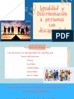 Igualdad y Discriminación A Personas Con Discapacidad