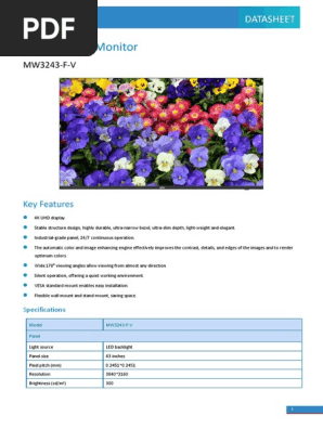 UNV MW3243-F-V LED Monitor V2.0-EN