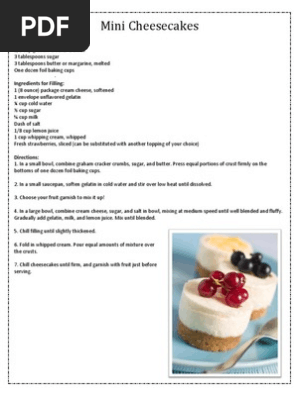 Mini Cheesecakes