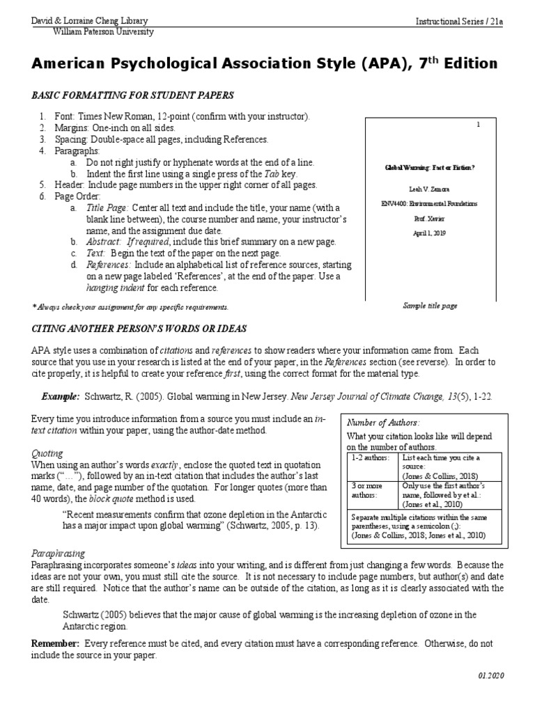 library-a-pa-guide-pdf-apa-style-digital-object-identifier