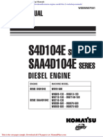 Komatsu Engine Saa4d104e 2 Workshop Manuals