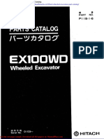 Hitachi Ex100wd Wheeled Excavator Part Catalog