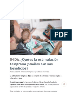 ¿Qué Es La Estimulación Temprana y Cuáles Son Sus Beneficios - Gabinete Creciendo