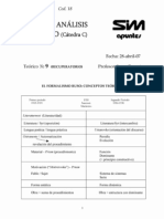 Primer y Segundo Formalismo