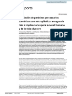 Asociación de Parásitos Protozoarios Zoonóticos Con Microplásticos