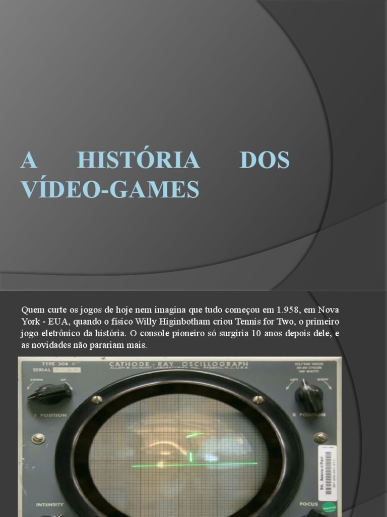 A História Dos Vídeo-Games | PDF | Videogames | Nintendo