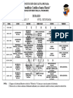 Horario Corregido Tercero Secundaria 22222