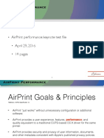 AirPrint Performance Presentation 14p