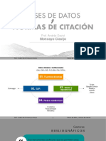 Bases de Datos y Normas de Citación