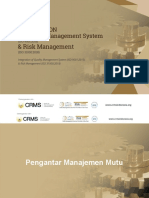 Integrasi SNI ISO 9001 - 31000 v4.1