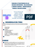 Problema Trastornos de Las Extremidades Inferiores - Relacionados Con El Medio Laboral - Insuficiencia Venosa Dolor de Rodilla