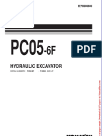 Komatsu Pc05 6f Hydraulic Excavator Parts Book