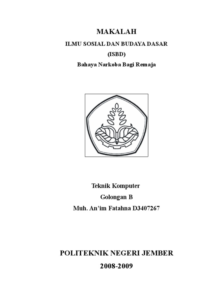  makalah narkoba  ISBD