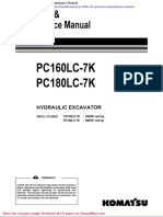 Komatsu Pc160lc 7k Operation Maintenance Manual