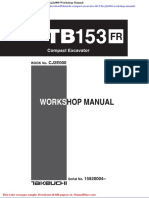 Takeuchi Compact Excavator Tb153frcj2e000 Workshop Manual