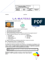 Taller La Materia y Sus Propiedades