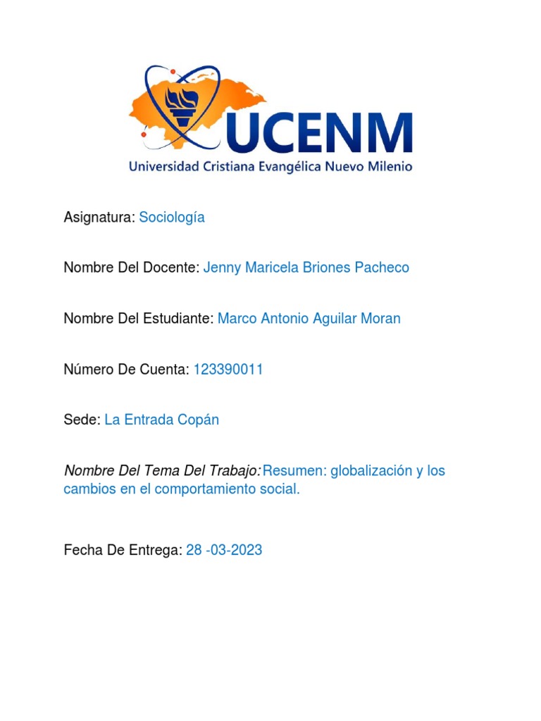 Impacto de la Globalización en la Sociedad | PDF | Globalización ...