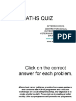 Mathsquiz 12