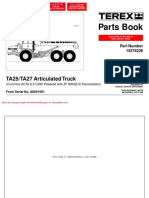 Terex Ta25 27 Articulated Truck Parts Book