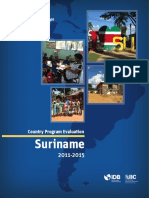 Country Program Evaluation Suriname 2011 2015