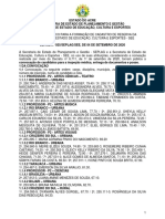 Edital #025 - SEE - Convocação para Inspeção Médica, Entrega de Documentos e Posse - 04-09-20