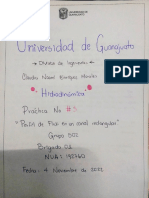 Práctica 3 Hidrodinámica