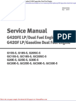 Doosan Forklift Service Manual G420fe Lpdual g420f Lpgasoline Dual Fuel Engine