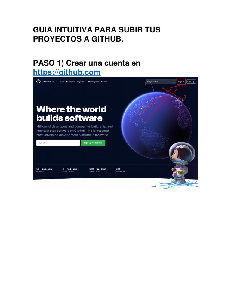 Guia Intuitiva para Subir Tus Proyectos A Github | PDF | Ingeniería de ...