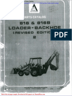 Allis Chalmers 816 816b Backhoe Loader Parts Catalog