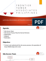 FTAP - Acsys Mobile App Training Module For O&M Partners V 3.0