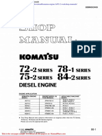 Komatsu Engine 3d72 2 Workshop Manuals