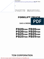 TCM Forklift Truck Pg20c6h Pd20c6h Parts Manual
