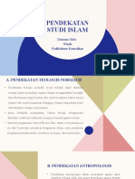 Pendekatan Studi Islam