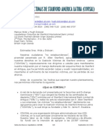 Carta A Los Nuevos Liquidadores Del SIBL en Antigua - Sept 18, 2.011 Español