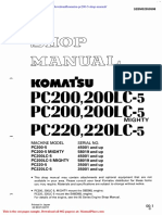 Komatsu Pc200 5 Shop Manual
