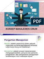 Konsep Manajemen Umum