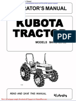 Kubota Tractor m4700 m5400 Operator Manual